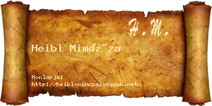 Heibl Mimóza névjegykártya